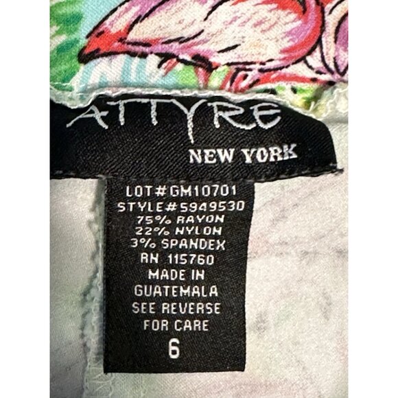 attyre Ladies sz 6 Tennis Golf Pickleball skort stretch pull on Flamingo Beach - Picture 6 of 7